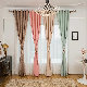 Cheap Price Hospital Cafe Decorative Curtain Shower Hotel Lobby Curtains Hemp Matte Fabric