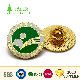 Unique Design Custom Metal Zinc Alloy Embossed 3D Logo Gold Plated Bitcoin Lapel Pin with Acrylic Boxes