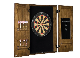 Solid Wood Dartboard Cabinet Set