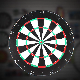 Dart Board Steel Tip Dartboard Set with Bullseye Metal Radial Spider Self-Healing Dart Board