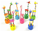 Different Giraffe Wood Animal Pop-up Push Puppets Wooden Push Finger Toys