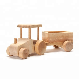 Handmade Custom Solid Wood Toy Tractor and Wagon