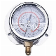  Yn60 Bottom Back Flange Anti-Vibration Refrigerant Meteroil Pressure Gauge R410