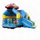  Newest Inflatable Racing Car Colorful Durable Inflatable Bouncer Castle with Slide Combo