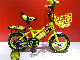  12 Inch Kids Bike with Double Disc Brake / Steel Frame Girl Bike with PU Flashing Wheel Bicycle Wheel Size 12