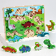 Wooden 3D Puzzle Montessori Shape Sorting Game Early Education Toys manufacturer