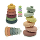 Silicone Stacking Building Blocks Baby Toy, Safe Teething Chewing Toys manufacturer