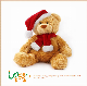 OEM Plush Toys Santa Bear for Christmas Gift Teddy Bear with Santa Cloth