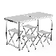 Camping Table Sets Aluminum Foldable Picnic Table and Chair manufacturer