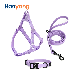 Hanyang New Release Many Colors Super Waterproof Dog Harness Puppy Pet Dog PVC Harness Collar and Dog Leash