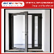 Aluminum Double Swing Casement Interior Doors and Hotel Aluminum Casement Door