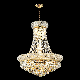 Dining Size Living Room Suspension Luster LED Luxury French Empire Gold Crystal Chandelier Lighting Modern Crystal Pendant Hanging Light