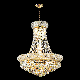  Dining Size Living Room Suspension Luster LED Luxury French Empire Gold Crystal Chandelier Lighting Modern Crystal Pendant Hanging Light