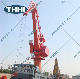 16t Rack Luffing Barge Floating Crane Loading Tested BV/CCS Quality Assurance