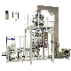 Automatic Brick Type Flat Bottom Bag Forming Filling and Top Sticker Packaging Packing Machine for Rice/Beans/Sugar/Salt/Pasta/Seeds