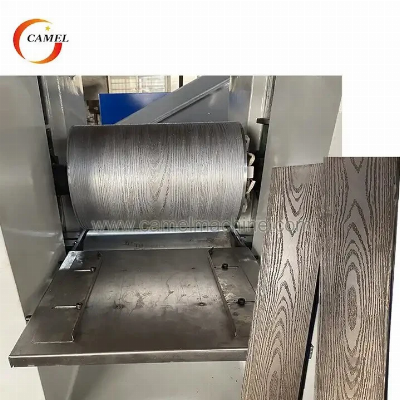 Top Quality Wood Grain Embossing Machine for Plastic Decking Board Extruder Line