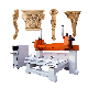 5 Axis Multihead Wood Carving CNC Router Machine for Furniture Legs Making