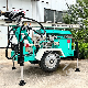  100m/130 Hydraulic Trailer Water Well Drilling Rig Borehole Water Drilling Machine