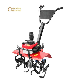  Hand Push Gasoline Garden Cultivators 52cc Gasoline Mini Power Tiller with 6 Blades