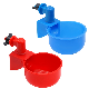  Farm Equipment Blue Red Chicken Water Drinkers with Black Screw Poultry Automatic Chicken Drinkers