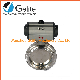  Sanitary SS304 316L Welded Pneumatic Butterfly Valve