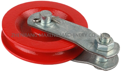 3-1/2" Red Cast Pulley (#131210) 90mm