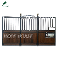 HDG Anti Cribbing Design Horse Front Panel Outdoor Horse Stable Equipment with Swing Door