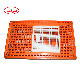  Orange and White Color Plastic Transport Crate for Chicken Cages Broiler Cage