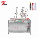 Semi Automatic Pneumatic Gas Valve Spray Paint Can Aerosol Filling Capping Machine