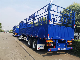  40FT 60tons 3 Axles Flat Heavy Duty Cattle Livestock/Stake Utility Transport Cargo Fence/Grid/Stake Semi Trailer
