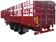 1%~10% Off Discount Triaxle Flatbed Flat Deck Livestock / Cow / Cattle Transport trailer manufacturer