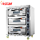 Astar Kitchen Crown 3 Deck 6 Trays Food Bread Bakery Equipment Commercial Electric Baking Ovens