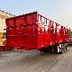  3 Axles 4 Axles 50-80 Tons Bulk Cargo Cattle Transport High Wall Fence Truck Semi Livestock Trailer