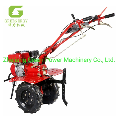 Economy Gasoline 9HP 177f Rotary Cultivator Min Multi-Fuction Tiller From Greenpower