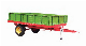 Farm Machinery Truck Tractor Mounted Dumping Single Axle Trailer manufacturer