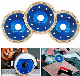  4.5 Inches Diamond Saw Blade Porcelain Cutting Disc Wheel for Wet Cutting Net Turbo Super Thin Hot Press Blue X Turbo