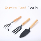 Rake Shovel Fork Wooden Garden Tool Handle Basic Garden Tool Set