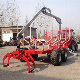 China Tip Quality Zm12006 12tons ATV Forest Log Trailer with Crane manufacturer