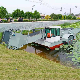 Aquatic Weed Harvester Water Hyacinth Reed Cutting Harvesting Boat in Pond Mowing Machinery manufacturer