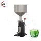  Hzpk A03 Hand Pressure Essential Oil Bottle Cosmetic Face Cream Jar Paste Liquid Filling Machine 5-50ml for Small Business