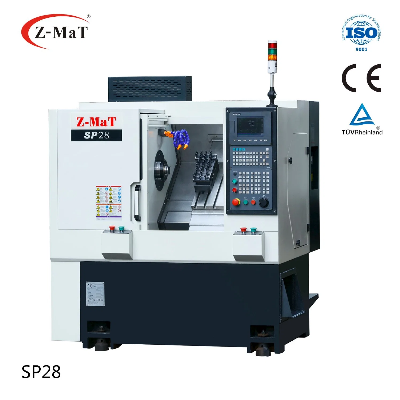Super Precision CNC Turning Center/(Z-MaT SP28 Mini CNC Slant Bed Lathe)