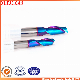 Quander Tools Lathe End Mill China Carbide Corner Rounding End Mill Factory 0.2 mm End Mill Free Sample HRC65 Blue Nano-Coated Alloy End Mill