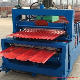 Glazed Tile Making Machine Double Layer Roll Forming Machine Metal Roofing Corrugated Steel Sheet Wall Panel Tile Making Machine manufacturer