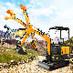 Building Engineering CE EPA 1t 1.2t 1.5t 2t Micro Digger Home, Garden, Agriculture Use Backhoe Crawler Hydraulic Small Bagger Loader Bucket Mini Excavator