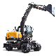  CE Approved 6ton 9ton Mini Excavators Digger Earth Moving Machine Hydraulic Wheel Excavator