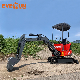 Everun Ere10PRO 1t New CE Approved Special Farm Front Agriculture Machine Mini Digger Samll Excavator