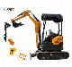 2023 New CE EPA Kubota Engine Mini Excavator 0.8 Ton 1 Ton 2 Ton Compact Small Hydraulic Track Digger with Cabin for Sale