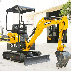 Crawler Hydraulic Garden 360 Compact 2.0 Ton Small Digger Rubber Track House Interior Renovation Mini Crawler Excavator with Closed Cab