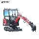 Wolf Cheap 1.8 T/Ton Hydraulic Crawler with Enclosed Cabin/Hammer/Rock Breaker/Attachments Bagger/Small Digger/Excavator Price for Mini/Crawler/Sales