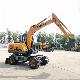 New Changlin Wheel Nude Packed China Mini Excavators Construction Machinery Excavator Ght80W